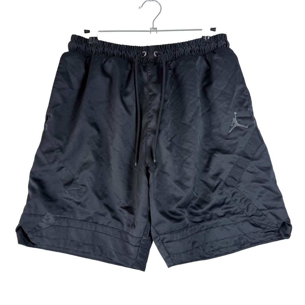 Jordan Basketball Shorts Mens Small Black AO2820-010 Satin Sportswear Gorpcore